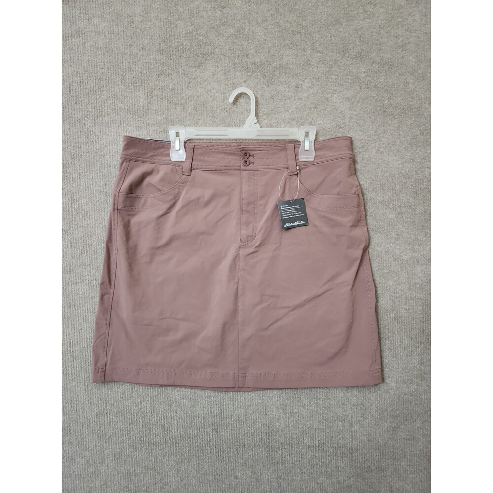 Eddie Bauer Sightscape Horizon Skort Womens 14 Tall Misty Rose Travex Curvy NEW